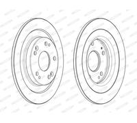 FERODO DDF2474C Disco freno per HONDA