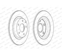 Ferodo Disco freno DDF2477C posteriore pieno 2 pezzi per Mazda 6 (GJ, GL) 2012-2018