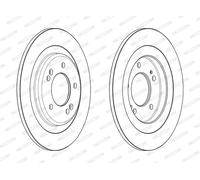 FERODO DDF2482C Disco freno per HYUNDAI,KIA