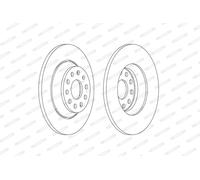 FERODO DDF2506C Disco freno per AUDI,CUPRA,SEAT,SKODA,VW