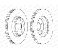 FERODO DDF2596C-1 Disco freno per AUDI