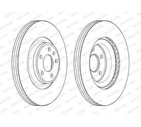 FERODO DDF2597C-1 Disco freno per AUDI