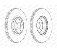 FERODO DDF2601C-1 Disco freno per LAND ROVER,MAN