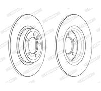 FERODO DDF2633C Disco freno per JAGUAR,LAND ROVER