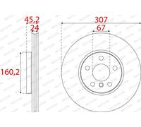 FERODO DDF2637C Disco freno per BMW,MINI