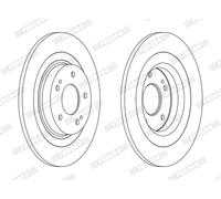 FERODO DDF2652C Disco freno per CITROËN,MITSUBISHI,PEUGEOT