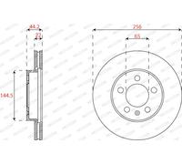 FERODO DDF2663C Disco freno per AUDI,SEAT,SKODA,VW