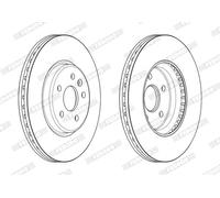 FERODO DDF2684C Disco freno