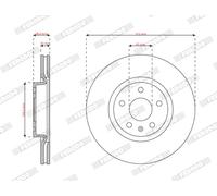 FERODO DDF2702C Disco freno per MG