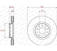 FERODO DDF2776C Disco freno per FIAT