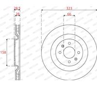 FERODO DDF2784C Disco freno per CITROËN,DS,PEUGEOT