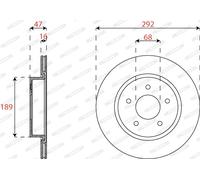 FERODO DDF2786C Disco freno per MAN,NISSAN,RENAULT