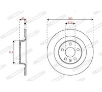 FERODO DDF2827C Disco freno per VOLVO