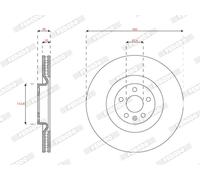 FERODO DDF2853C Disco freno per VOLVO