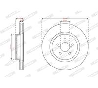 FERODO DDF2863C Disco freno per SUBARU
