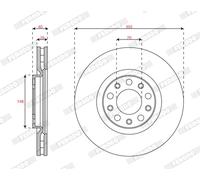 FERODO DDF2882C Disco freno per JEEP