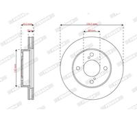 FERODO DDF2968C Disco freno per SUZUKI