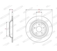 FERODO DDF2977C Disco freno per FORD