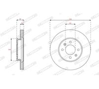FERODO DDF2982C Disco freno per HYUNDAI,KIA