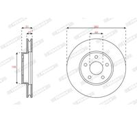 FERODO DDF3020C Disco freno per FORD