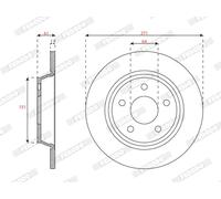FERODO DDF3022C Disco freno