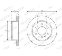 FERODO DDF3030 Disco freno per MERCEDES-BENZ
