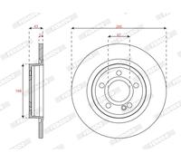 FERODO DDF3031C Disco freno per MERCEDES-BENZ