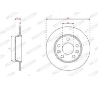 FERODO DDF3046C Disco freno per RENAULT