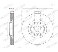 FERODO DDF3051C-1 Disco freno per LAND ROVER