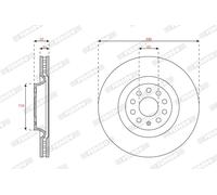 FERODO DDF3062C-1 Disco freno per VW