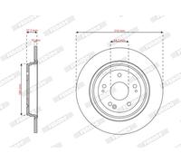 FERODO DDF3189C Disco freno per HONDA