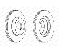 FERODO DDF485C Disco freno per SUBARU