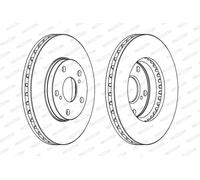 FERODO DDF501 Disco freno per LEXUS,MERCEDES-BENZ,TOYOTA