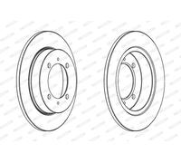 FERODO DDF886C Disco freno per MITSUBISHI,PROTON,VOLVO