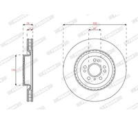 FERODO Dischi Freno per Mercedes-Benz l X166 GLS 350 D 4matic 400 W166
