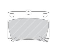 Set di pastiglie freno FERODO FDB1570, posteriore