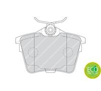 FERODO Kit pastiglie freni Posteriore non predisposto per visualizzazione avviso usura con accessori FDB1727