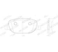 FERODO FDB1796 Kit pastiglie freno, Freno a disco per ALFA ROMEO,LANCIA