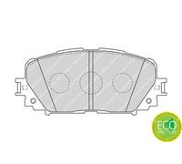 FERODO FDB4081 Kit pastiglie freno, Freno a disco per TOYOTA