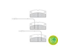 FERODO FDB4290 Kit pastiglie freno, Freno a disco per AIXAM,LIGIER,MICROCAR,PIAG