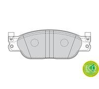 Pastiglie freno FDB4389 FERODO per JAGUAR S-TYPE II