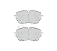 FERODO FDB4929 Kit pastiglie freno, Freno a disco per CITROËN,DS,OPEL,PEUGEOT,VA