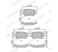 FERODO FDB4944 Kit pastiglie freno, Freno a disco per MAZDA