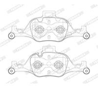 FERODO FDB5114 Kit pastiglie freni