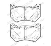 Set di pastiglie freno FERODO FDB5156, fronte