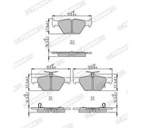 FERODO FDB5244 Kit pastiglie freni