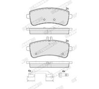 FERODO FDB5364 Kit pastiglie freni