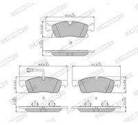 FERODO FDB5419 Kit pastiglie freni