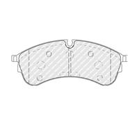 Set di pastiglie freno FERODO FVR5105, anteriore