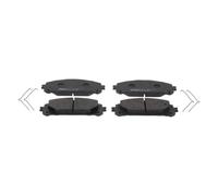 FERODO Kit pastiglie freni Anteriore non predisposto per visualizzazione avviso usura con accessori FDB5464 Compatibilità con TOYOTA RAV4 V XA50, SUZUKI Across SUV